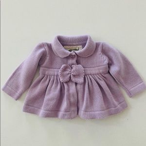 Monica + Andy Baby Girl Sweater Cardigan Organic